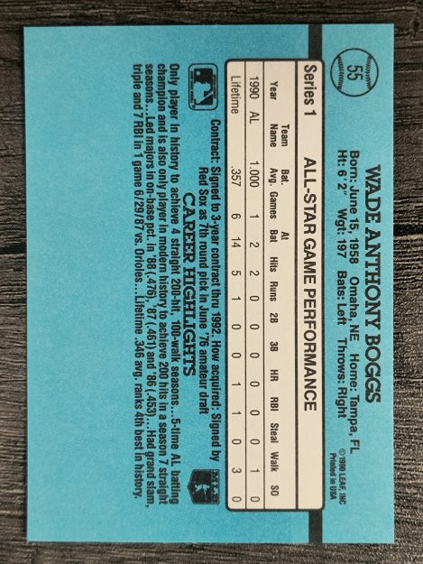 1991 Donruss #55 Wade Boggs AS