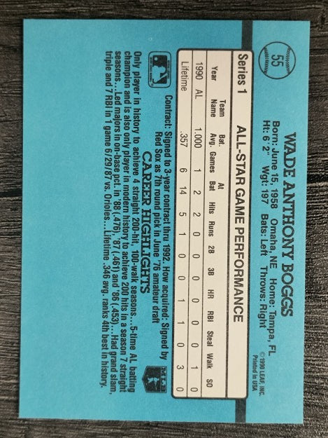 1991 Donruss #55 Wade Boggs AS