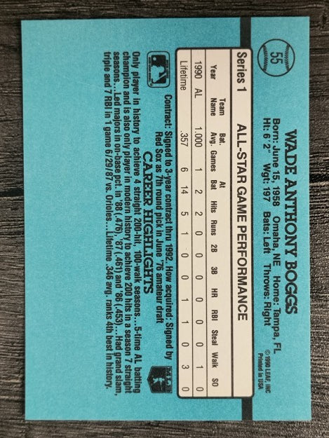 1991 Donruss #55 Wade Boggs AS