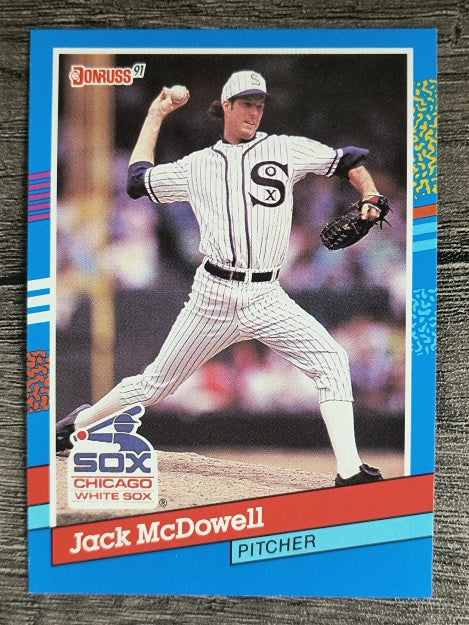 1991 Donruss #57A Jack McDowell ERR/Career stats do not include 1990
