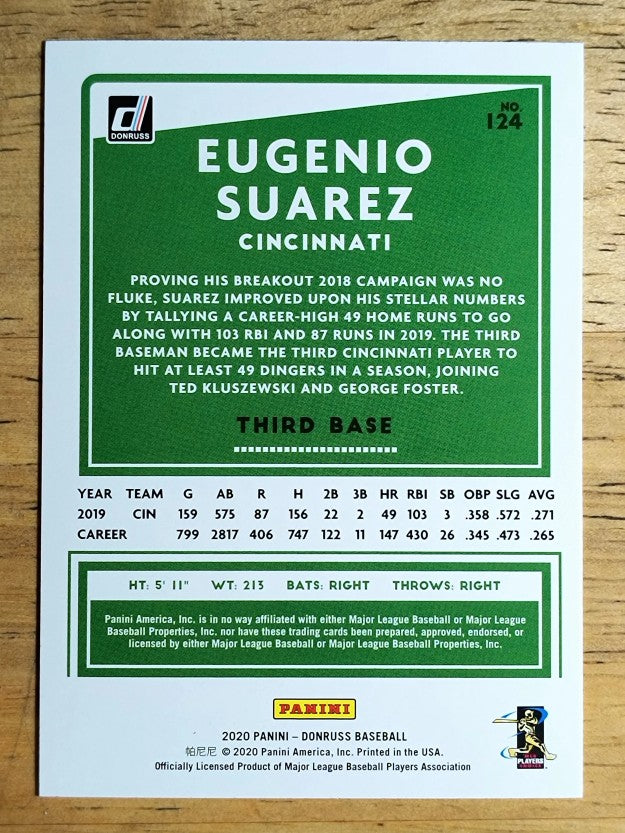 2020 Donruss Yellow #124 Eugenio Suarez