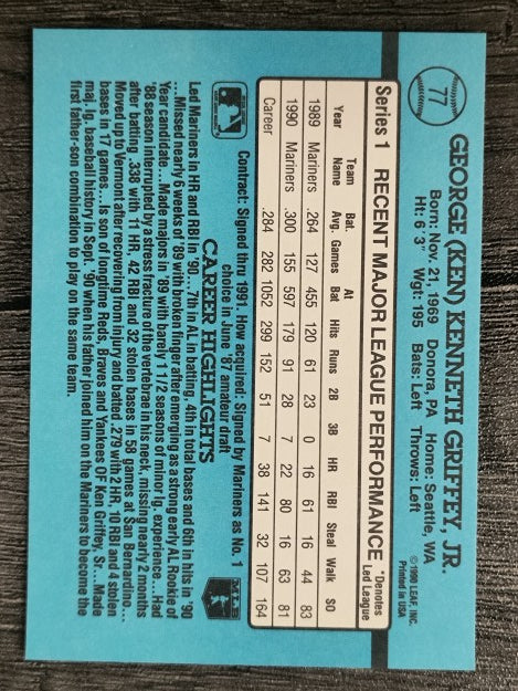 1991 Donruss #77 Ken Griffey Jr.