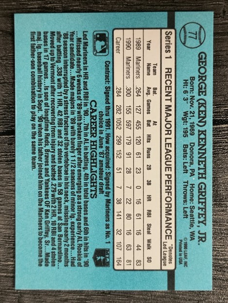 1991 Donruss #77 Ken Griffey Jr.