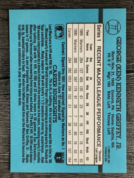 1991 Donruss #77 Ken Griffey Jr.