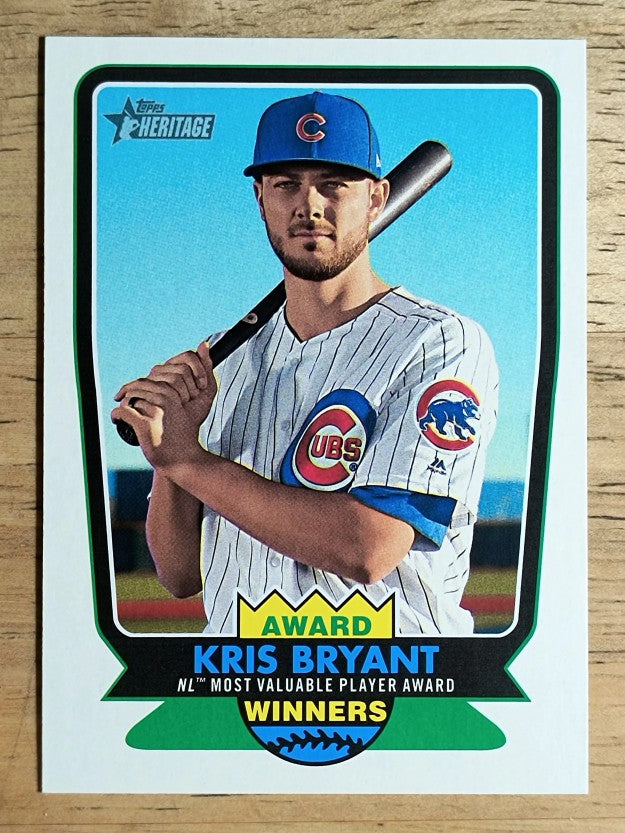 2017 Topps Heritage Award Winners #AW5 Kris Bryant