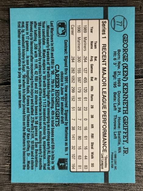 1991 Donruss #77 Ken Griffey Jr.