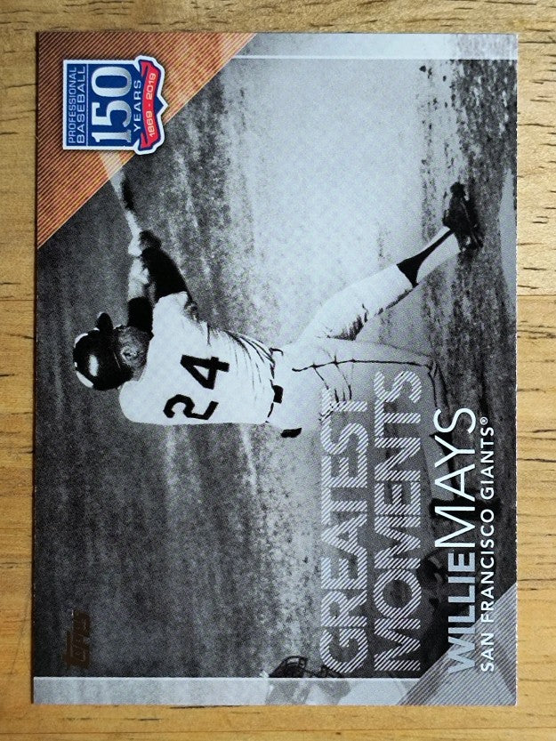 2019 Topps Update 150 Years of Baseball #15052 Willie Mays
