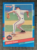 1991 Donruss #154 David Cone