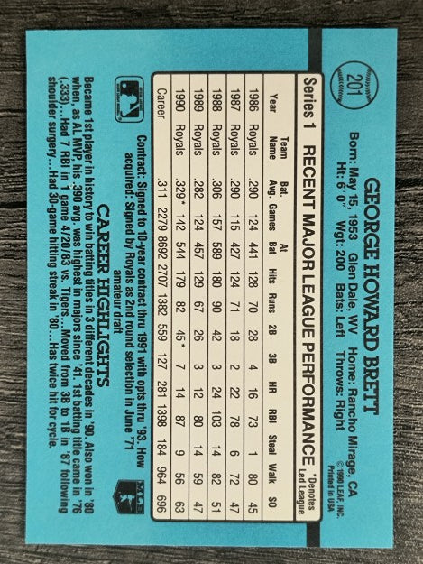 1991 Donruss #201 George Brett