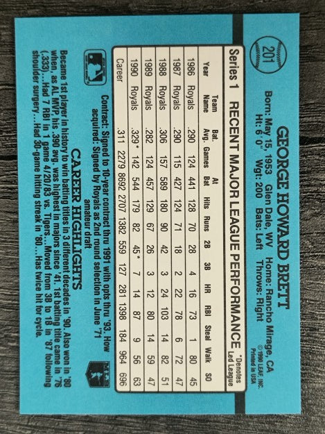 1991 Donruss #201 George Brett