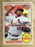 2017 Topps Heritage #706B Carlos Martinez Action SP