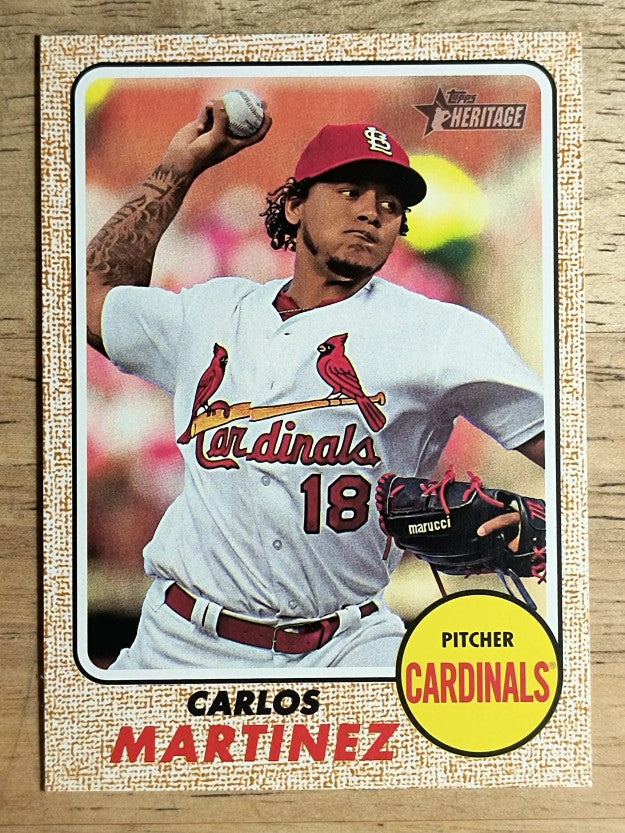 2017 Topps Heritage #706B Carlos Martinez Action SP