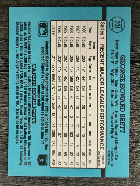 1991 Donruss #201 George Brett