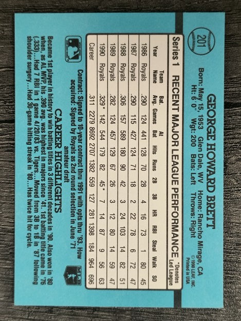 1991 Donruss #201 George Brett