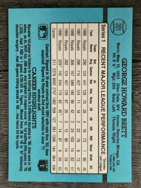 1991 Donruss #201 George Brett