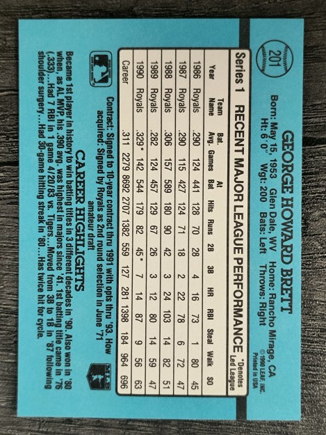 1991 Donruss #201 George Brett
