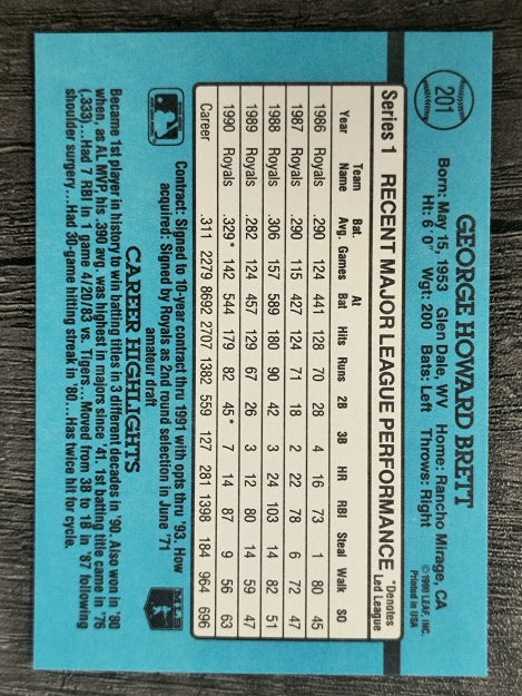 1991 Donruss #201 George Brett
