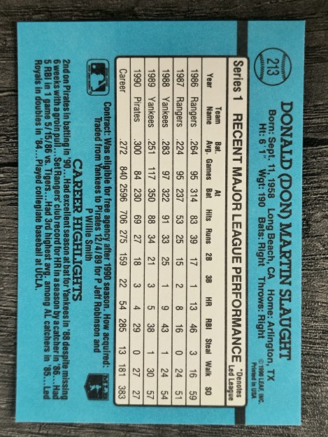 1991 Donruss #213 Don Slaught
