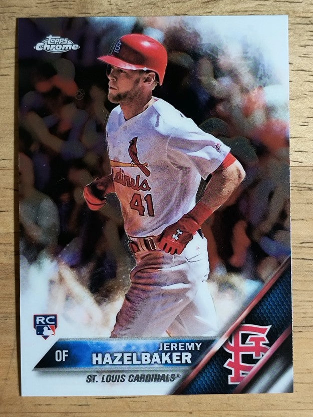 2016 Topps Chrome #110 Jeremy Hazelbaker RC