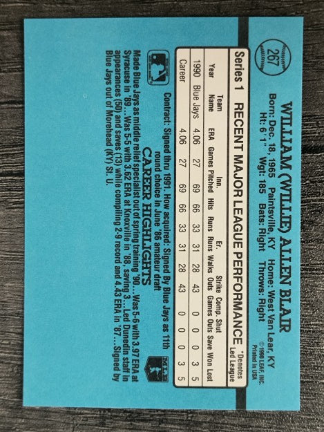 1991 Donruss #267 Willie Blair