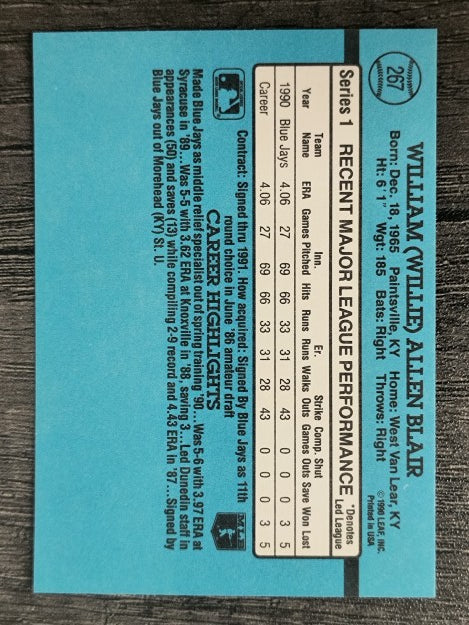 1991 Donruss #267 Willie Blair