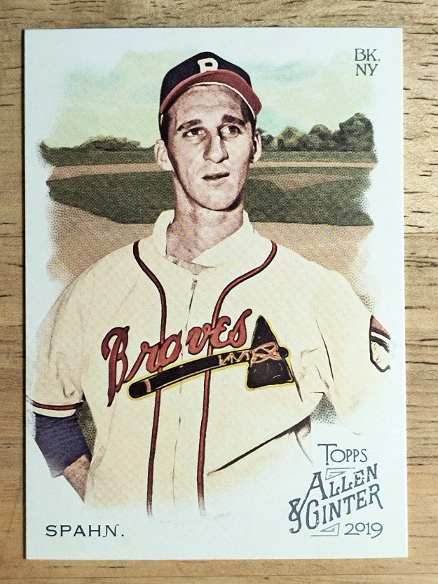 2019 Topps Allen and Ginter #387 Warren Spahn SP