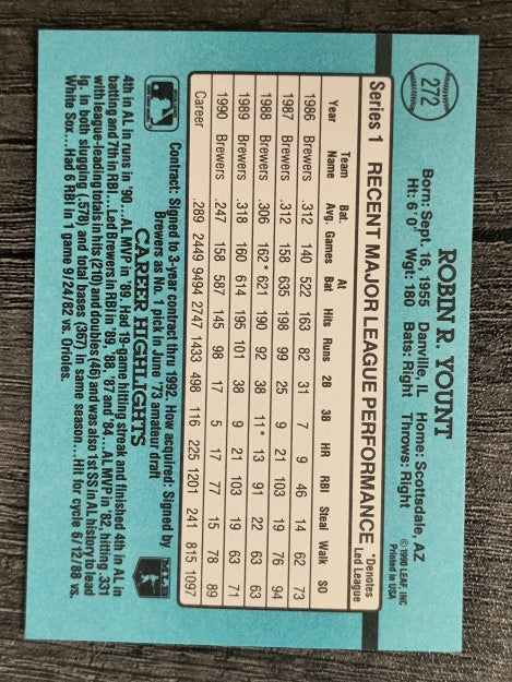 1991 Donruss #272 Robin Yount