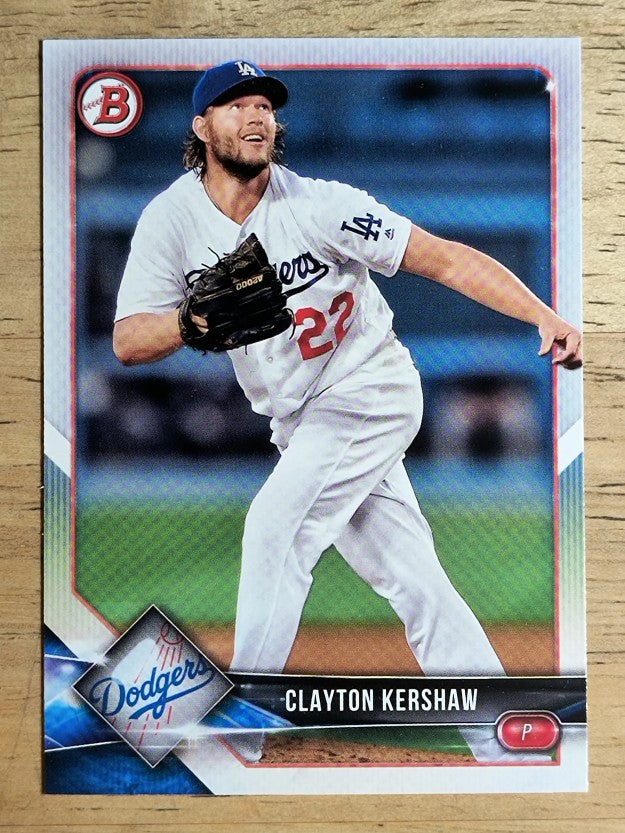 2018 Bowman #64 Clayton Kershaw