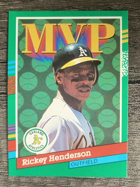 1991 Donruss #387 Rickey Henderson MVP