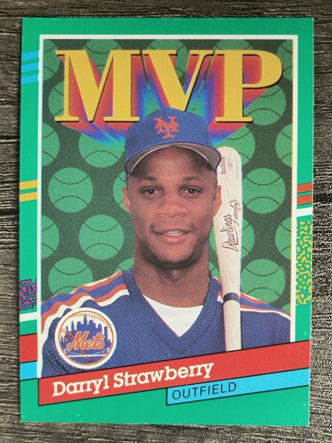 1991 Donruss #408 D. Strawberry MVP