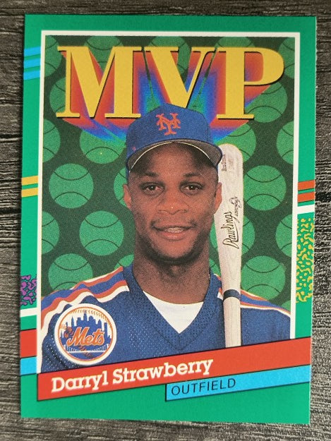 1991 Donruss #408 D. Strawberry MVP