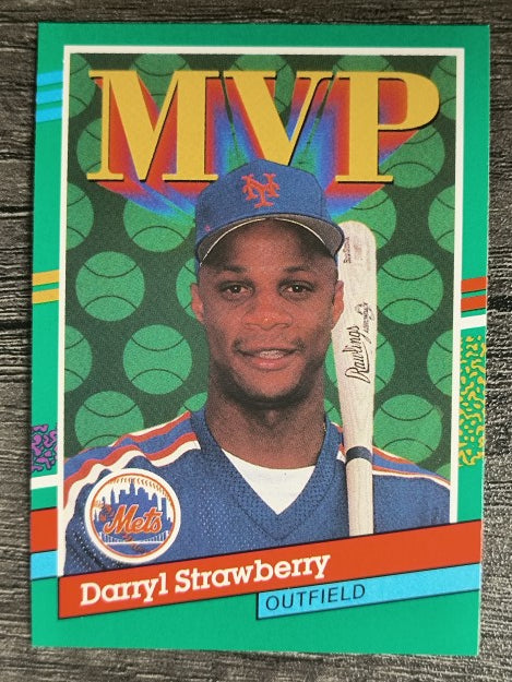 1991 Donruss #408 D. Strawberry MVP