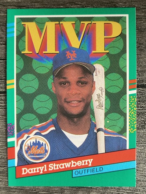 1991 Donruss #408 D. Strawberry MVP