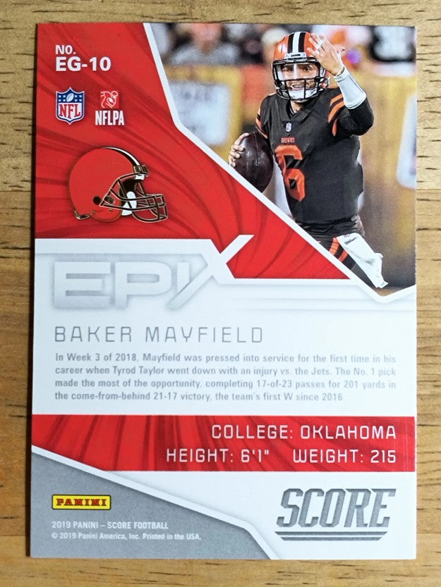 2019 Score Epix Game #10 Baker Mayfield