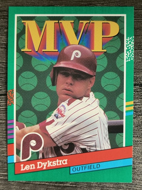 1991 Donruss #410 Len Dykstra MVP