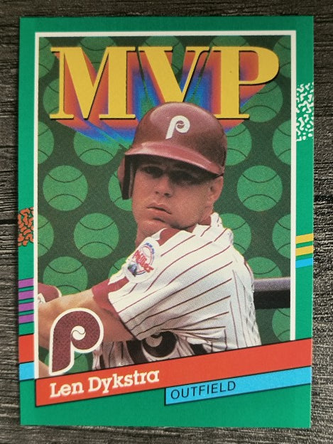1991 Donruss #410 Len Dykstra MVP