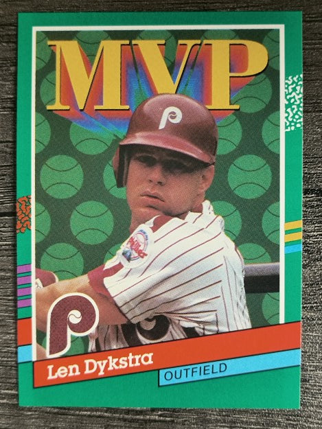 1991 Donruss #410 Len Dykstra MVP