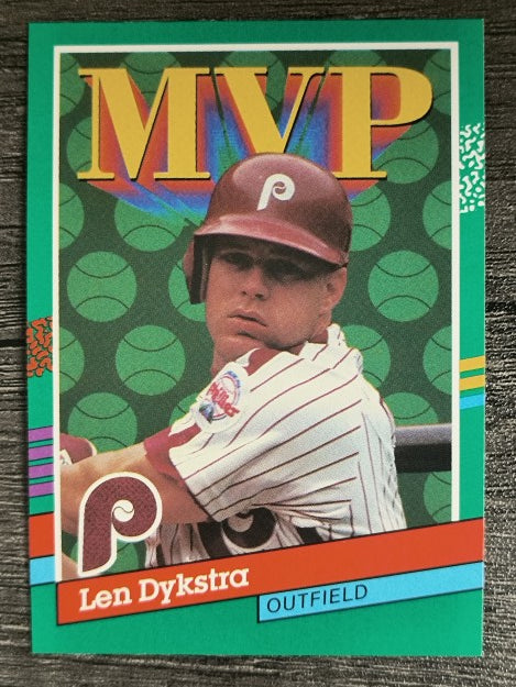 1991 Donruss #410 Len Dykstra MVP