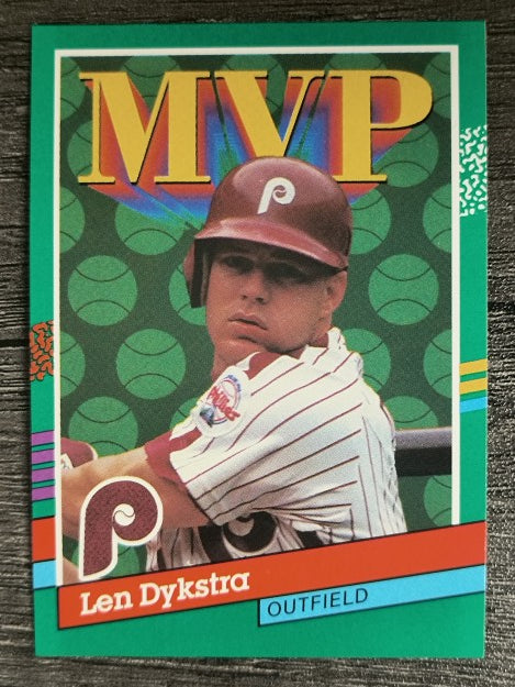 1991 Donruss #410 Len Dykstra MVP