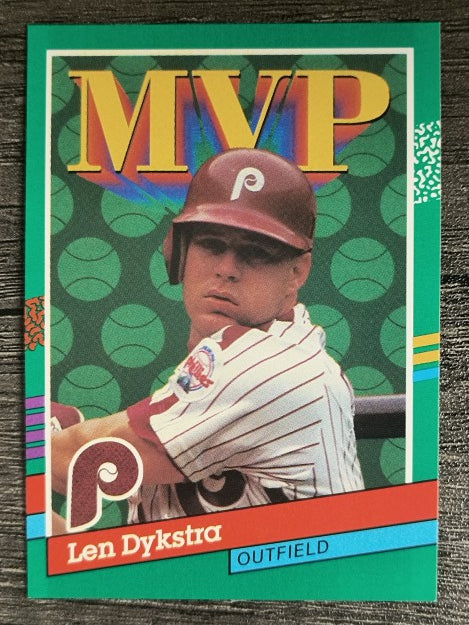 1991 Donruss #410 Len Dykstra MVP