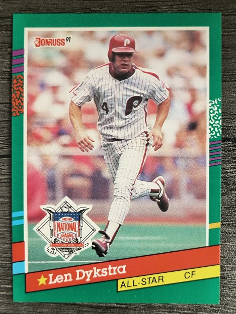1991 Donruss #434 Len Dykstra AS