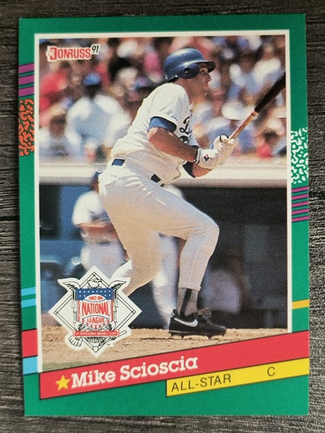 1991 Donruss #436B Mike Scioscia AS/Yellow star by name