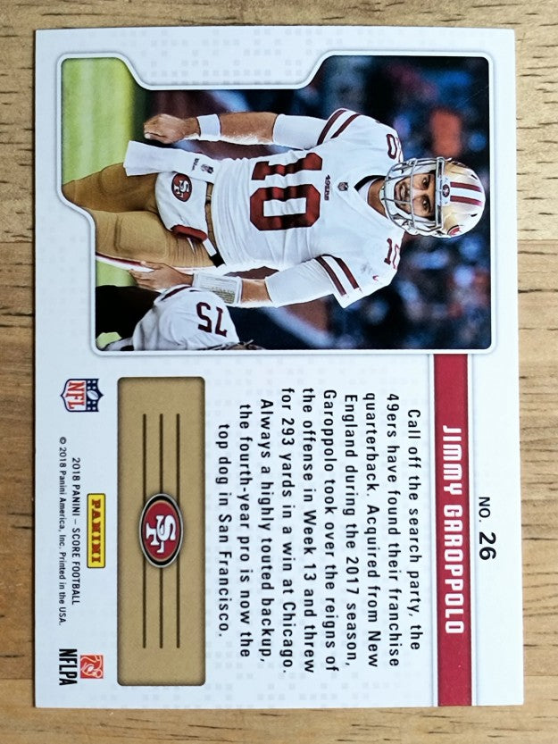 2018 Score Signal Callers #26 Jimmy Garoppolo
