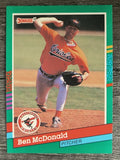 1991 Donruss #485 Ben McDonald
