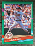 1991 Donruss #527 Allan Anderson