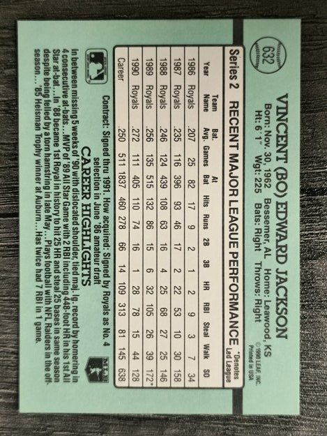 1991 Donruss #632 Bo Jackson