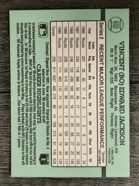 1991 Donruss #632 Bo Jackson