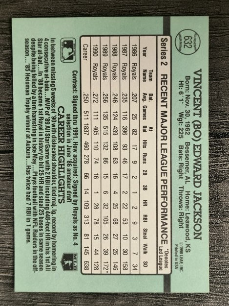 1991 Donruss #632 Bo Jackson