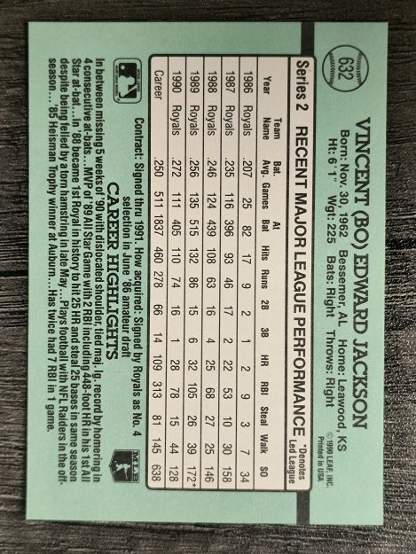 1991 Donruss #632 Bo Jackson