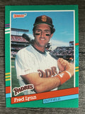 1991 Donruss #673 Fred Lynn